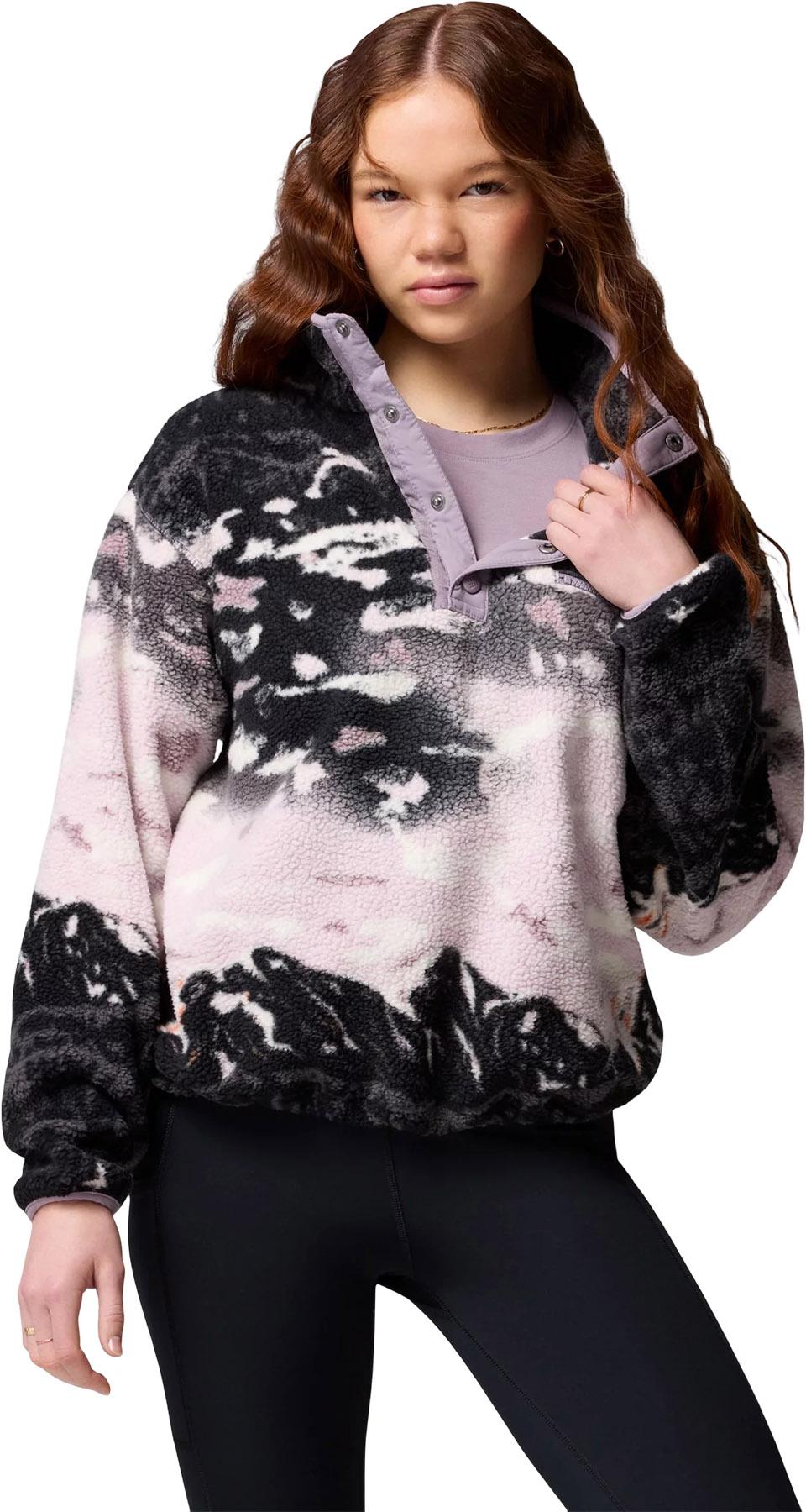Product gallery image number 4 for product Helvetia II Printed Cropped Half Snap Fleece Pullover - Women's