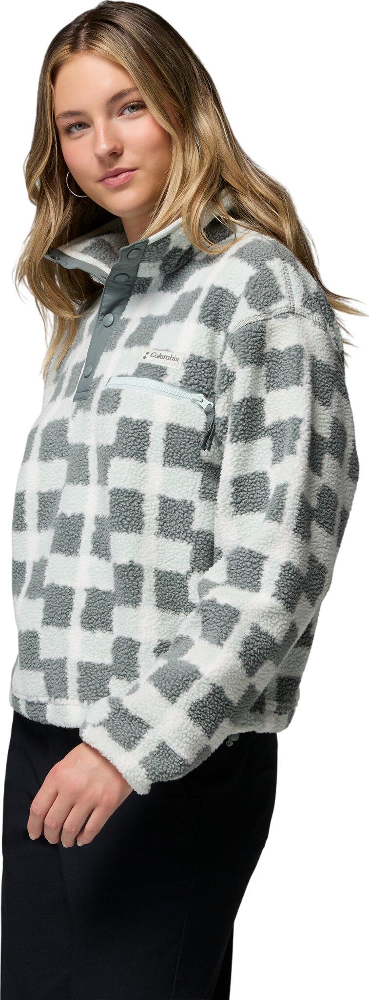 Product gallery image number 7 for product Helvetia II Printed Cropped Half Snap Fleece Pullover - Women's