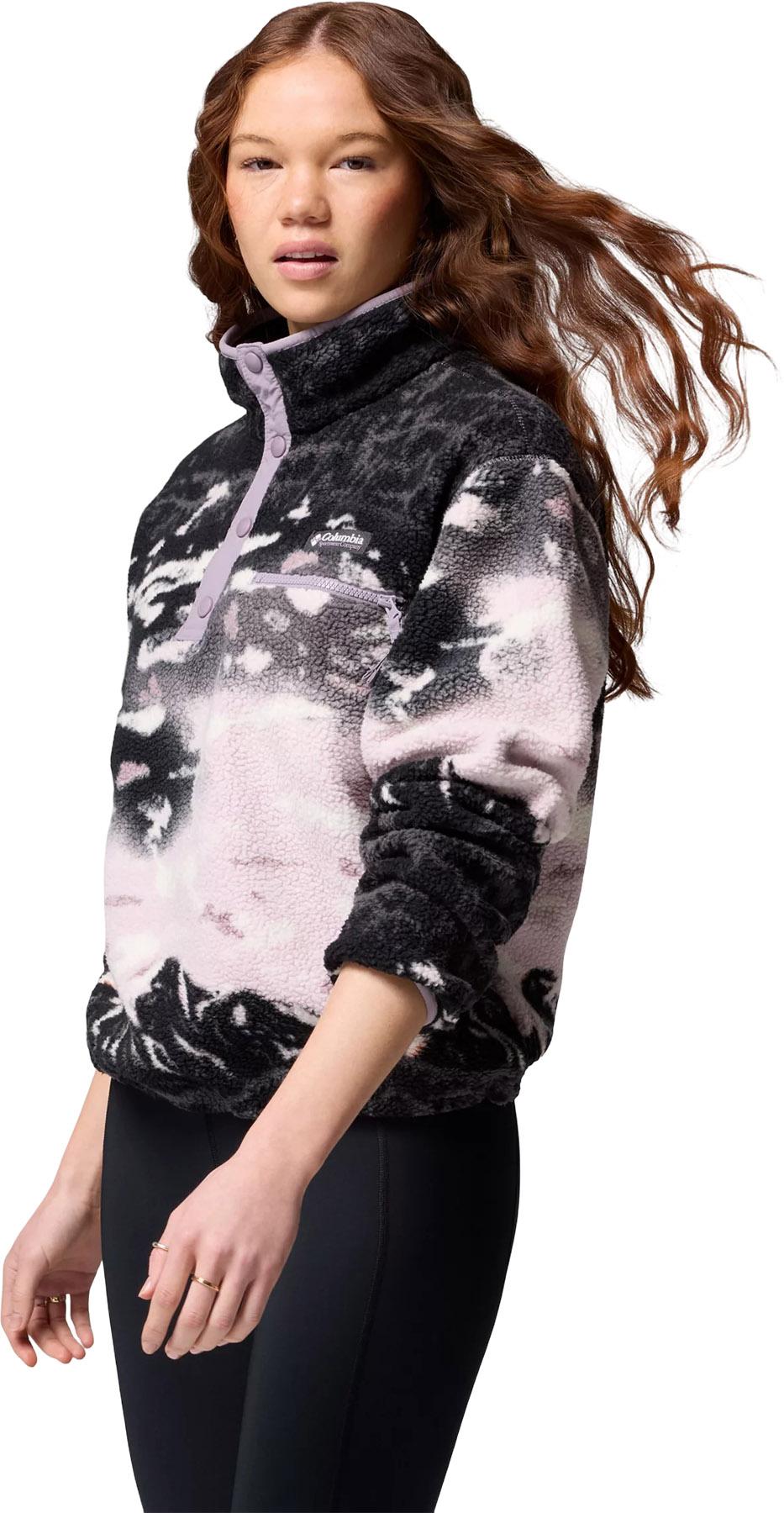 Product gallery image number 6 for product Helvetia II Printed Cropped Half Snap Fleece Pullover - Women's