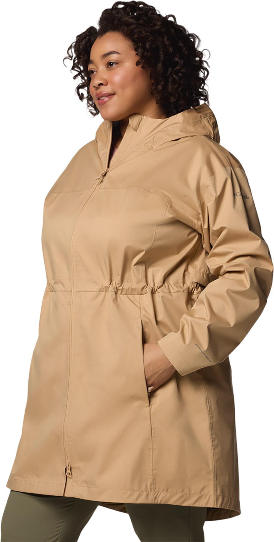 Product gallery image number 6 for product Manteau de pluie coquille longue grande taille Weekend Adventure II - Femme