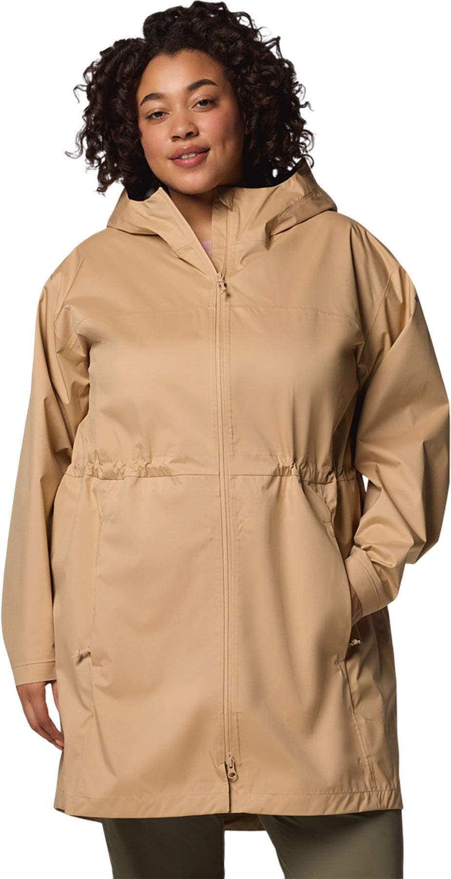 Product image for Manteau de pluie coquille longue grande taille Weekend Adventure II - Femme