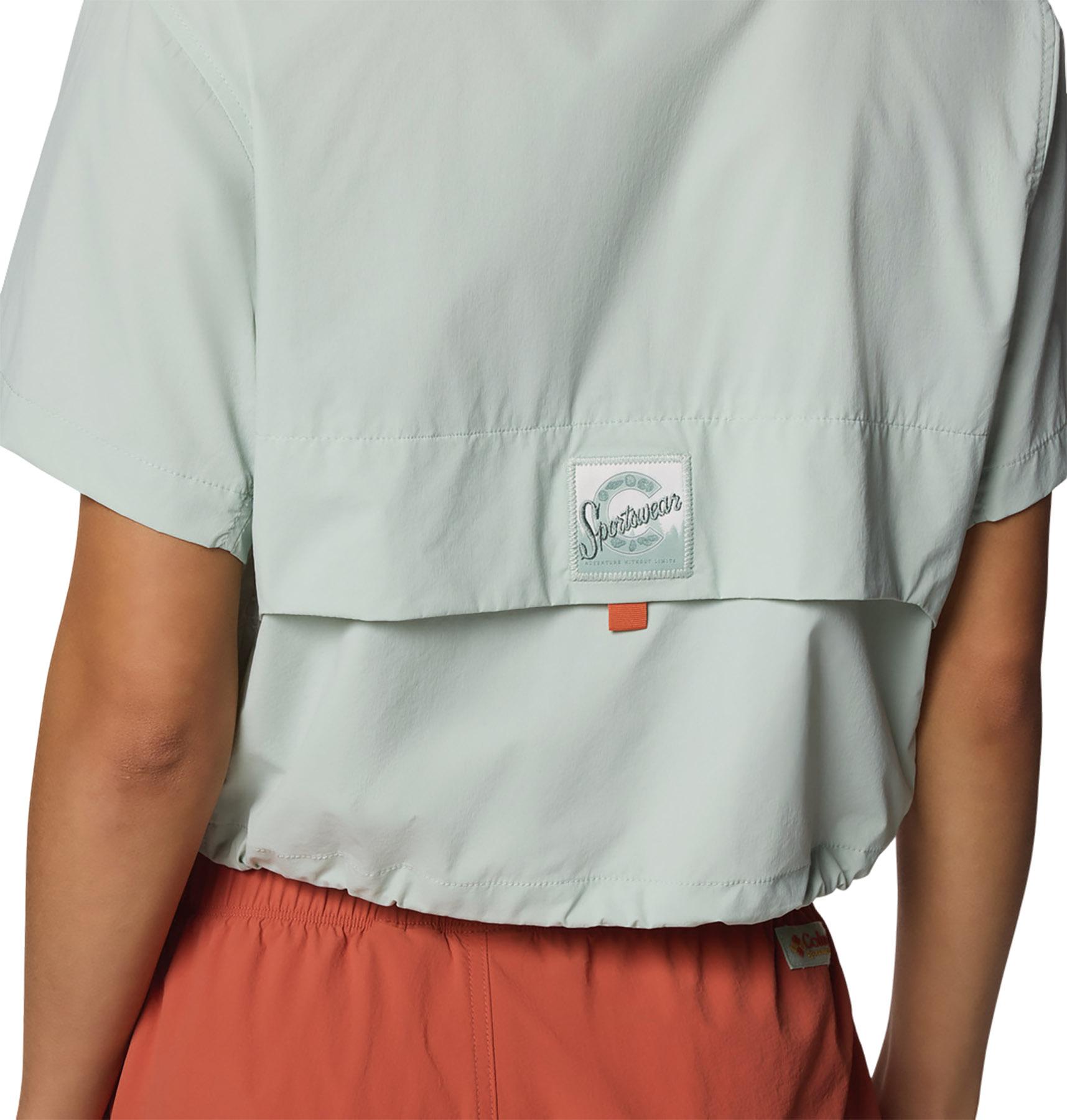 Product gallery image number 4 for product Cove Beach Woven Cropped Short Sleeve Shirt - Women's