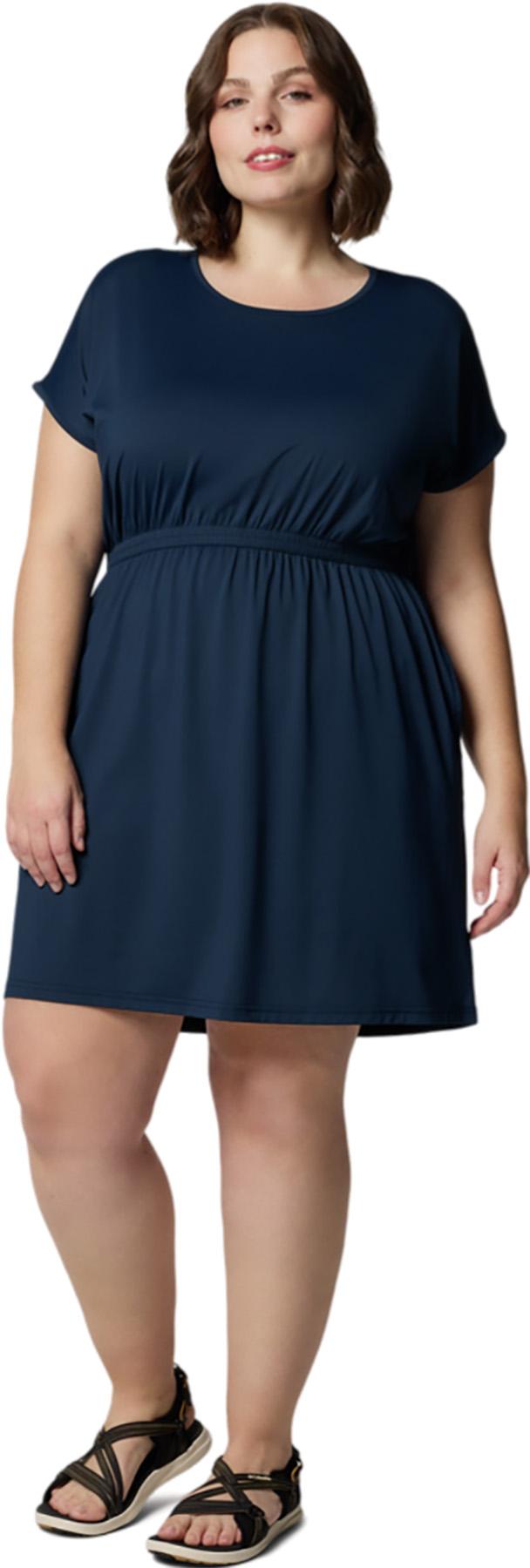 Product gallery image number 1 for product Chill River Plus Size Short Sleeve Dress - Women's