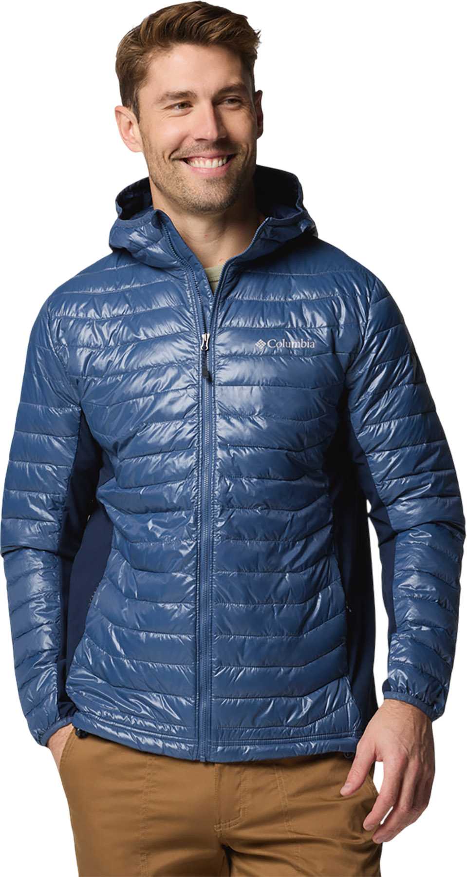 Image de produit pour Manteau à capuchon matelassé hybride Powder Pass - Homme