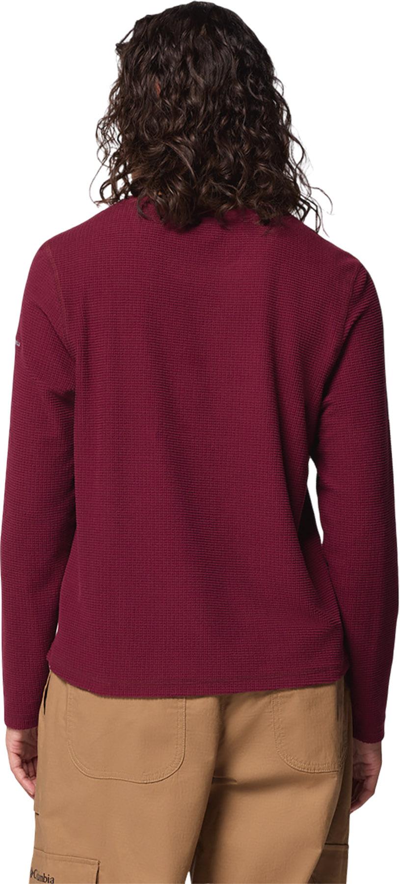 Product gallery image number 2 for product T-shirt à manches longues à col rond Brea Falls Grid - Femme