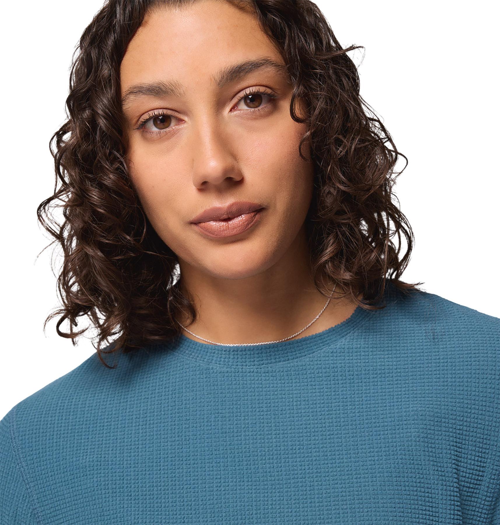 Product gallery image number 3 for product Brea Falls Grid Crew Neck Long Sleeve T-Shirt - Women's