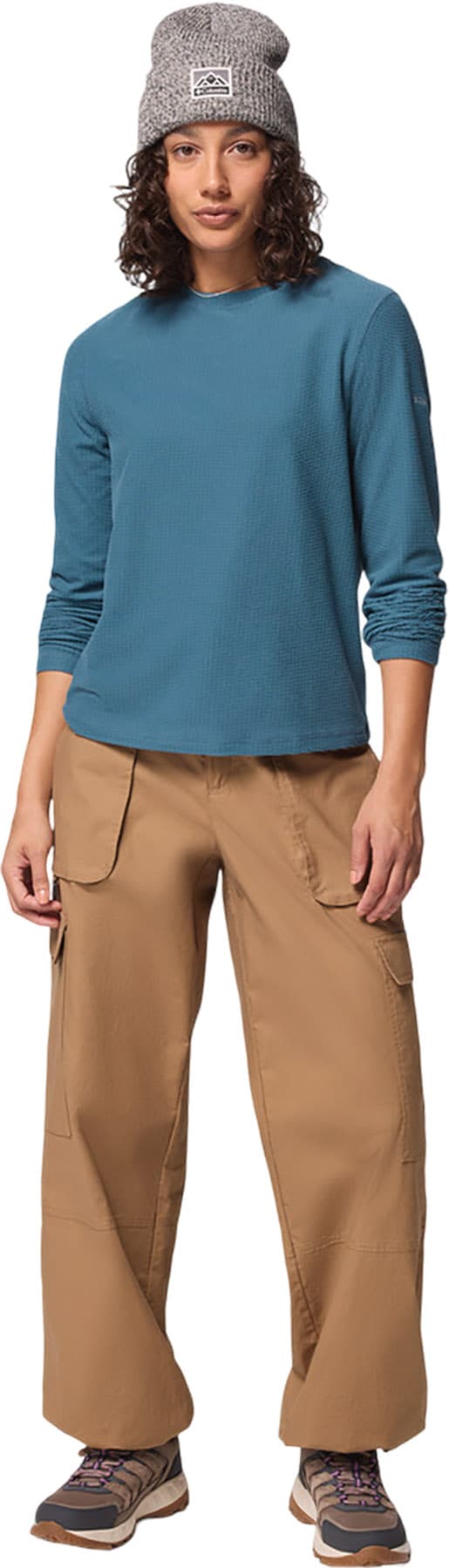 Product gallery image number 4 for product Brea Falls Grid Crew Neck Long Sleeve T-Shirt - Women's