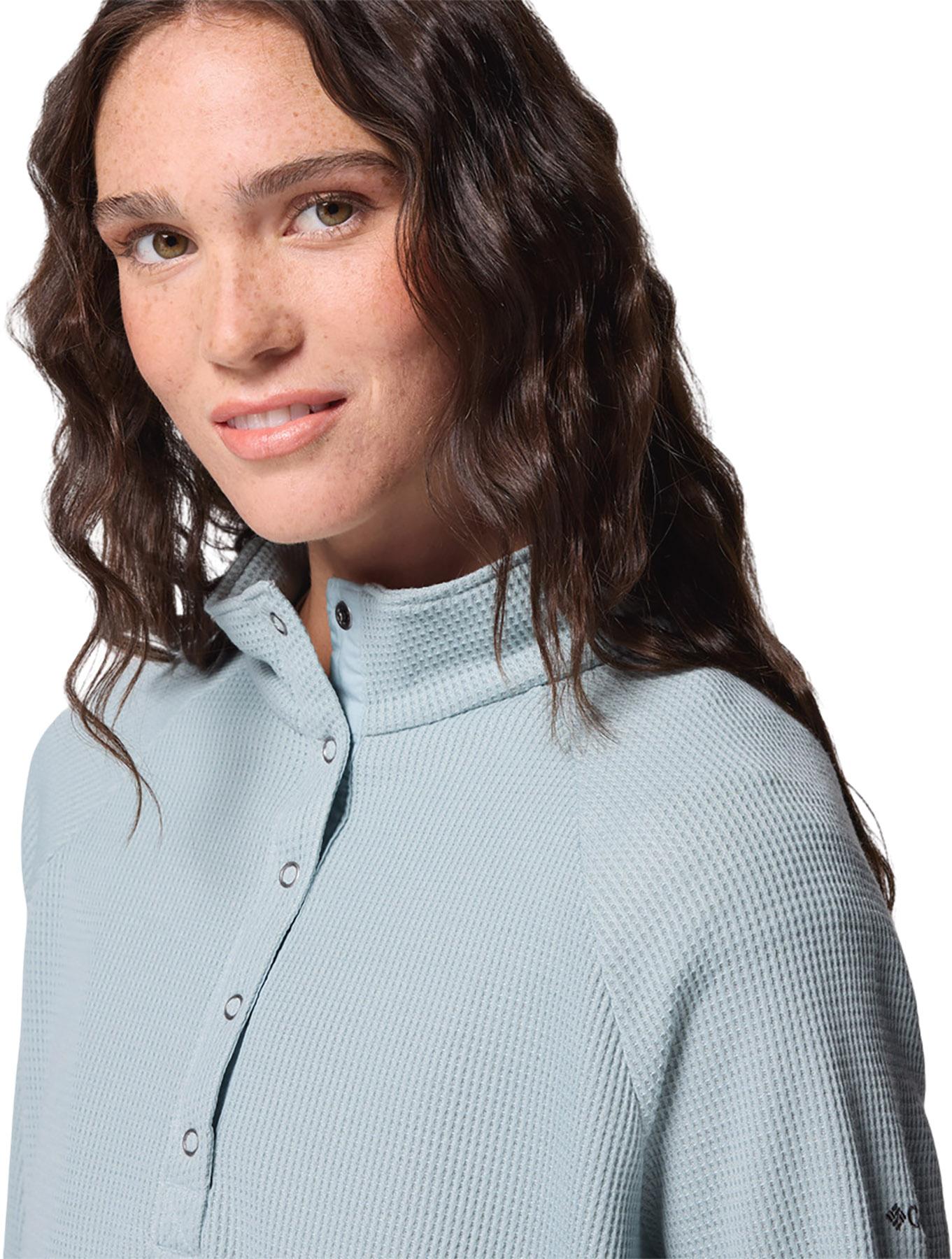 Product gallery image number 3 for product Holly Hideaway Waffle Knit Half Snap Top - Women's