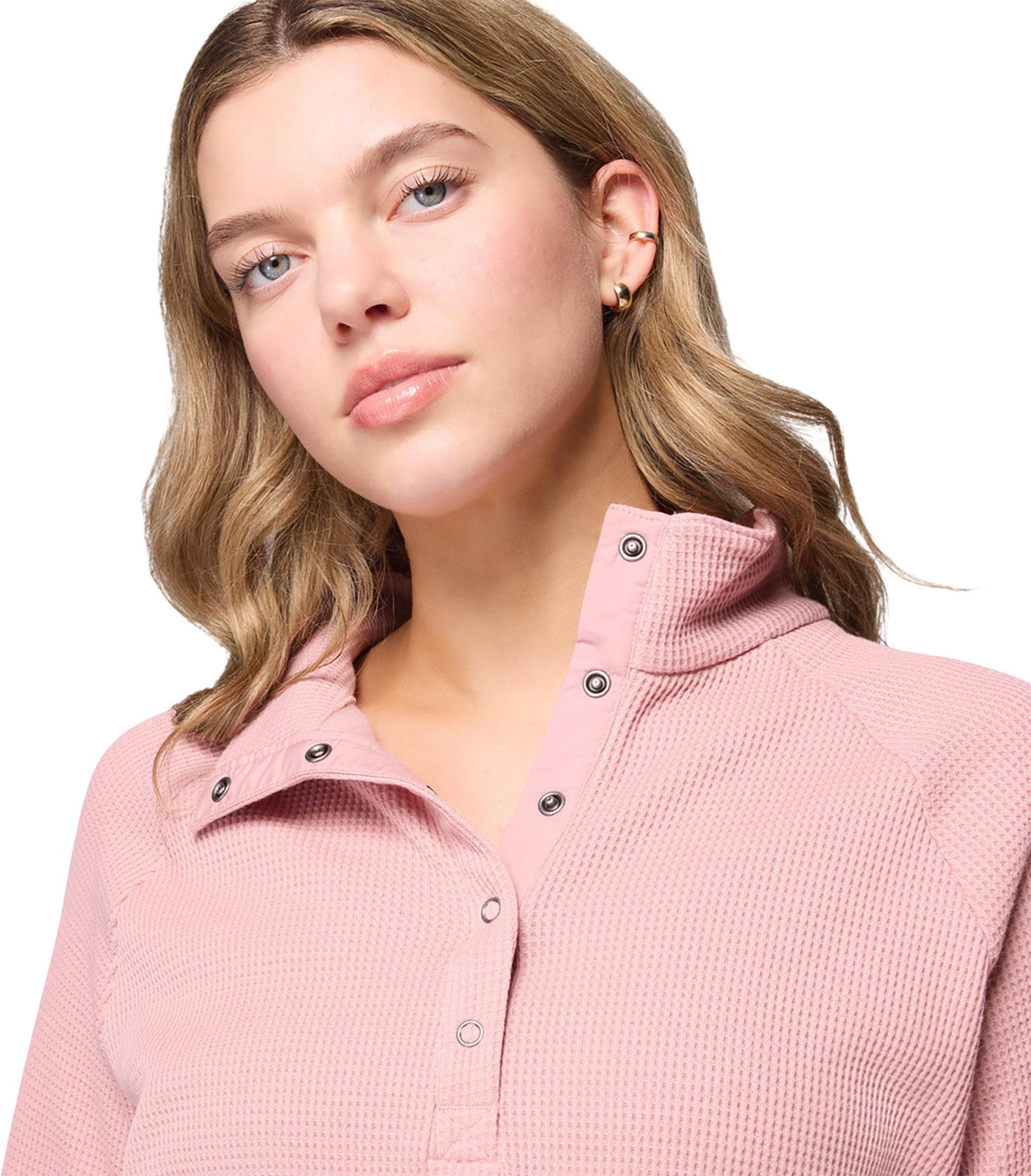 Product gallery image number 2 for product Holly Hideaway Waffle Knit Half Snap Top - Women's