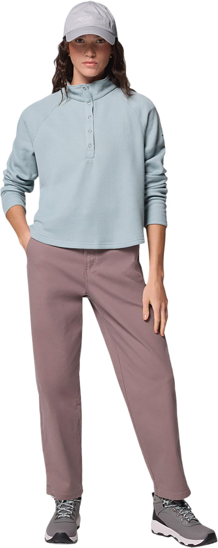 Product gallery image number 4 for product Holly Hideaway Waffle Knit Half Snap Top - Women's