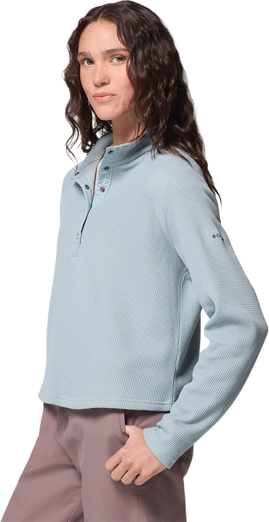 Product gallery image number 5 for product Holly Hideaway Waffle Knit Half Snap Top - Women's