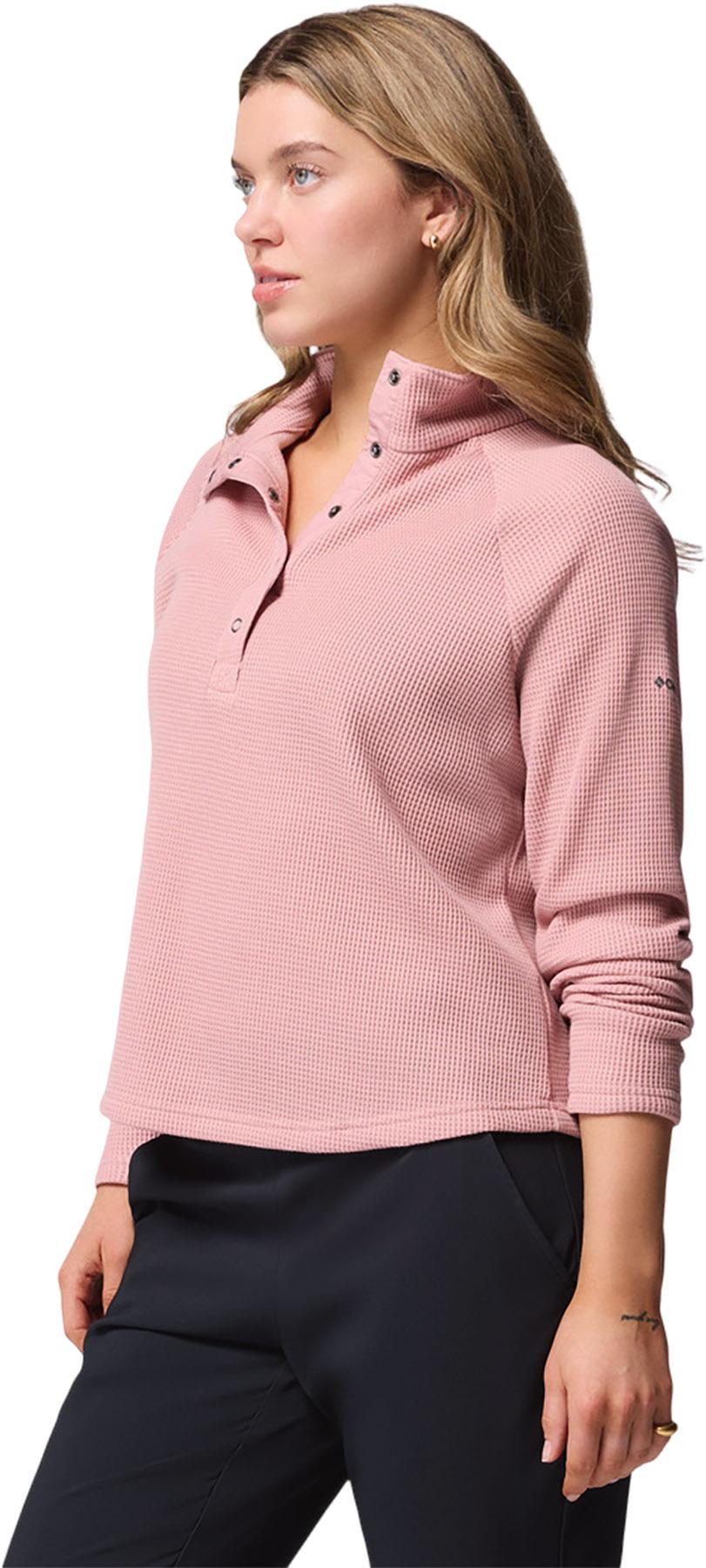 Product gallery image number 4 for product Holly Hideaway Waffle Knit Half Snap Top - Women's
