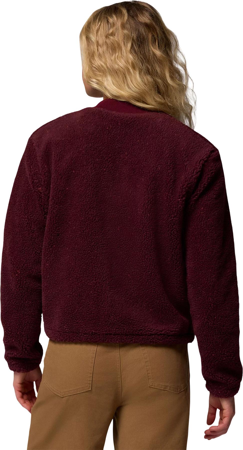 Product gallery image number 4 for product Manteau aviateur en molleton à glissière pleine longueur Stellar Path - Femme