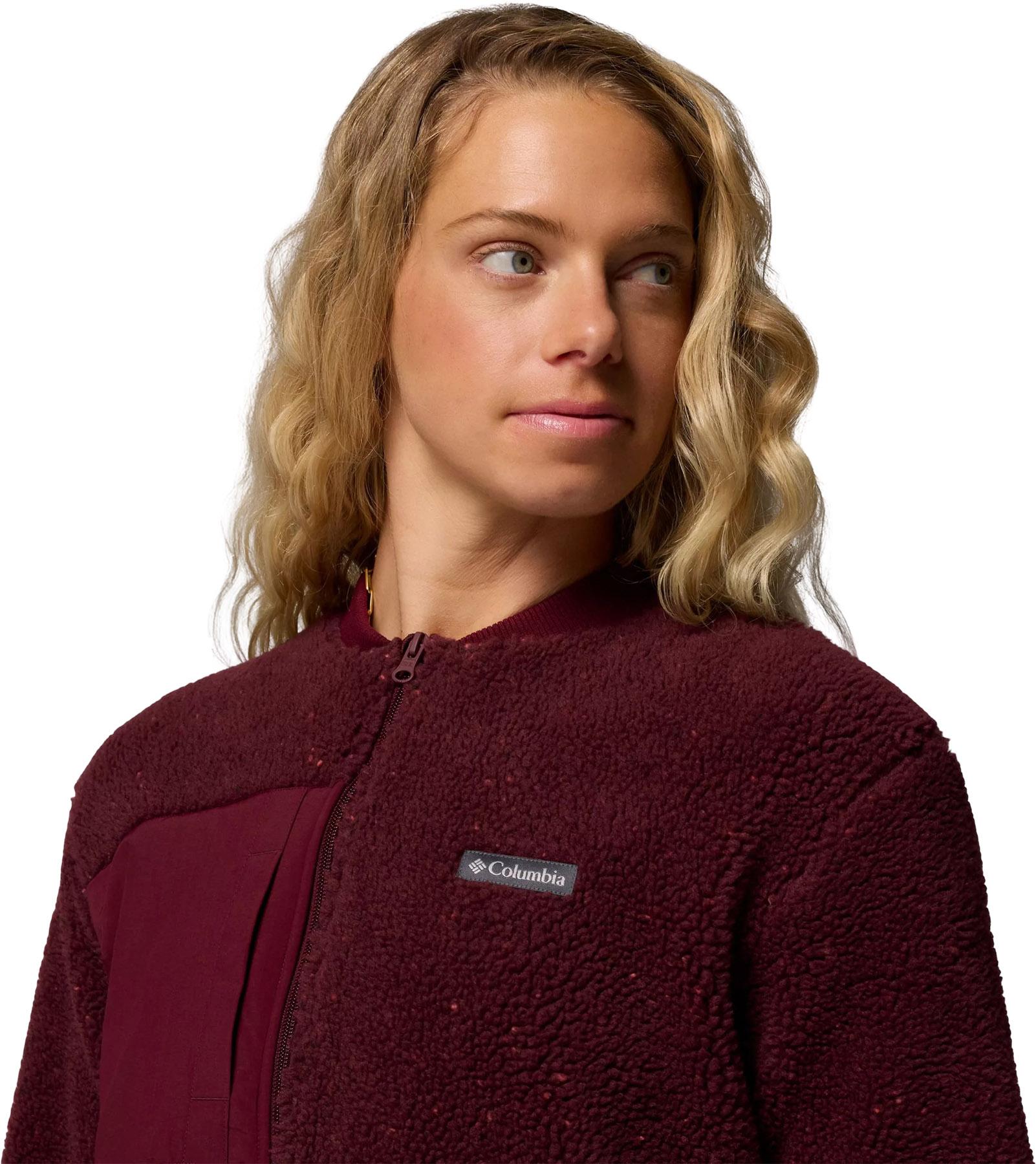 Product gallery image number 5 for product Manteau aviateur en molleton à glissière pleine longueur Stellar Path - Femme