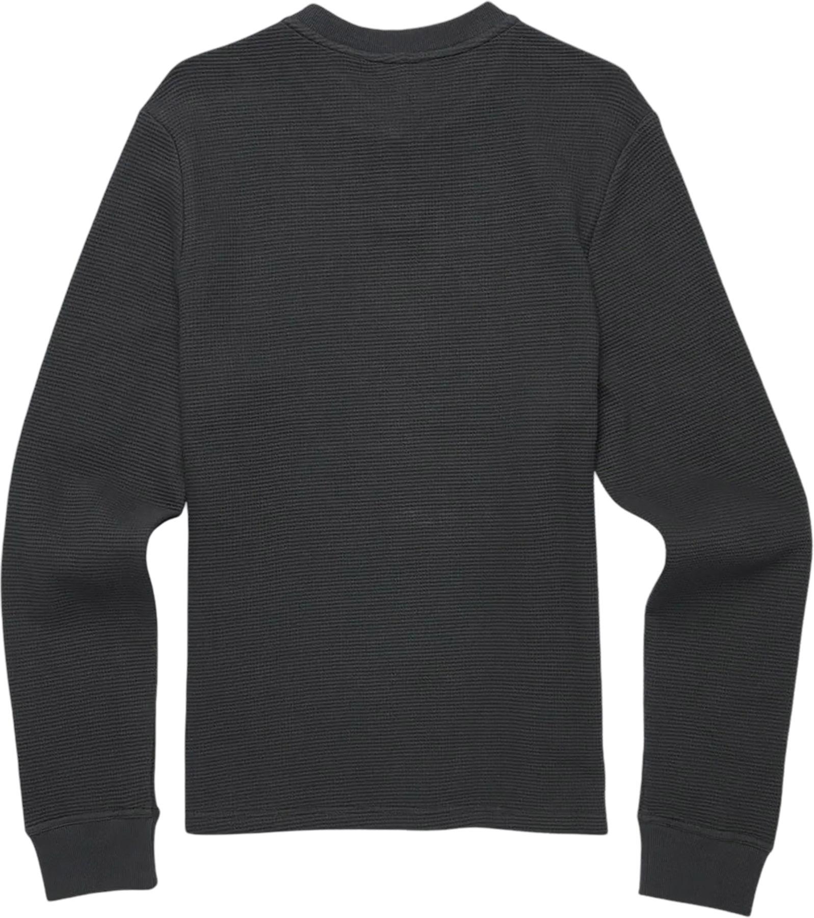 Product gallery image number 2 for product Chandail à col boutonné à manches longues en tricot gaufré Atajo - Homme