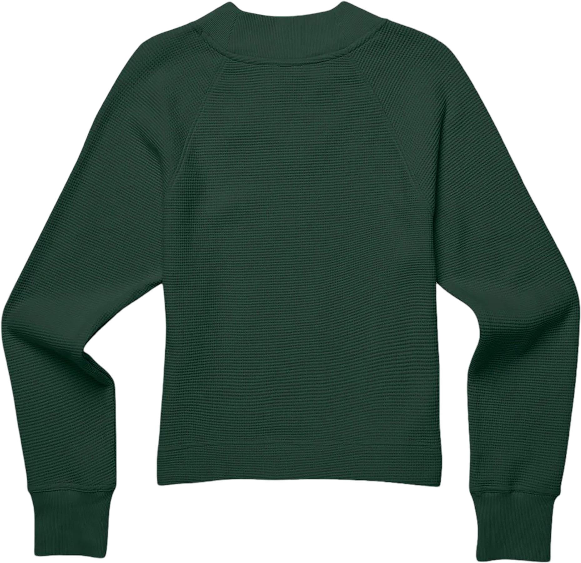 Product gallery image number 2 for product Atajo Long-Sleeve Waffle Knit V-Neck T-Shirt - Women's