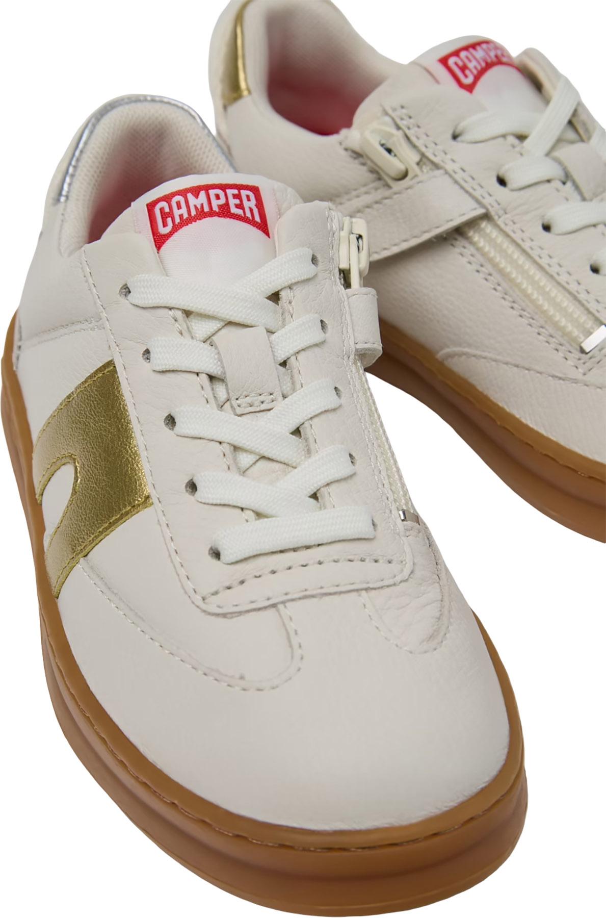 Product gallery image number 3 for product Runner Multicolor Leather and Nubuk Sneakers - Kids