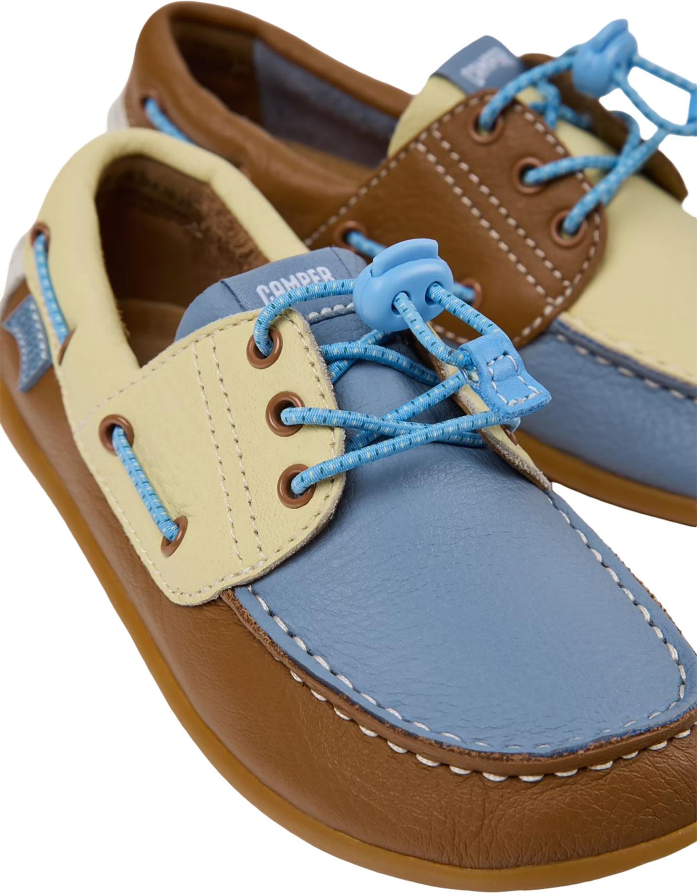 Product gallery image number 4 for product Twins Multicolor Leather Nautical Shoes - Kids