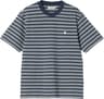 Colour: Sydney Stripe - Dusky Blue