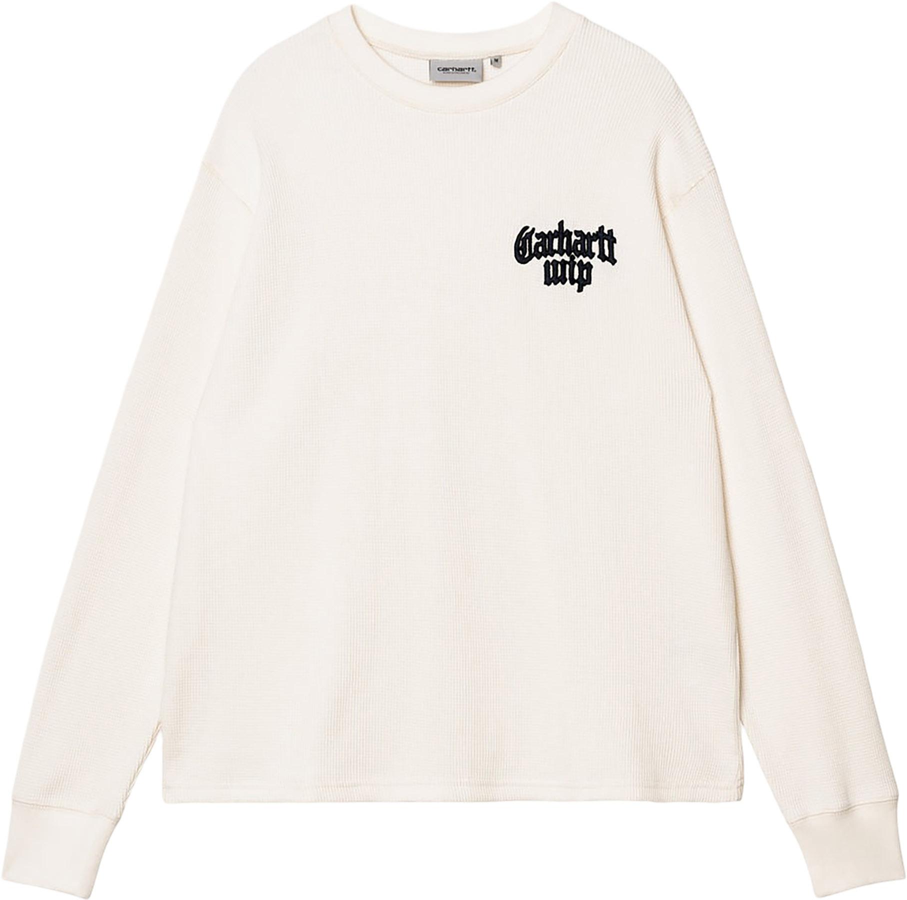 Image de produit pour T-shirt à manches longues en tricot gaufré Blackletter - Homme