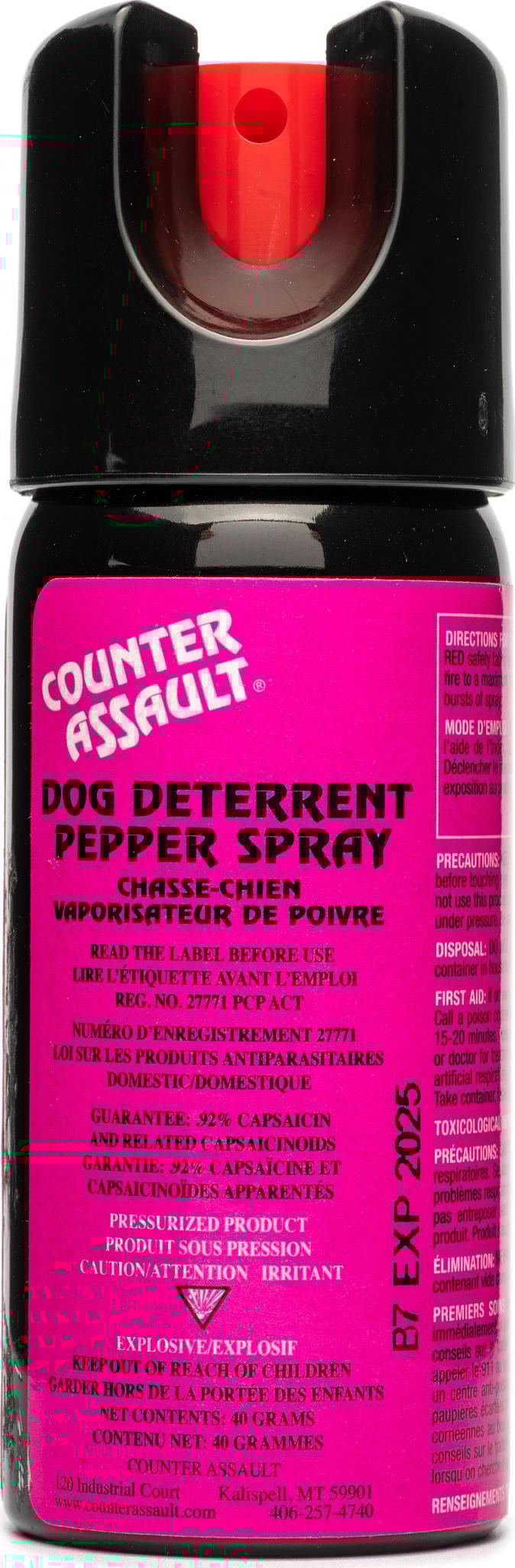 Product gallery image number 2 for product Canadian Dog Deterrent Pepper Spray - Pink