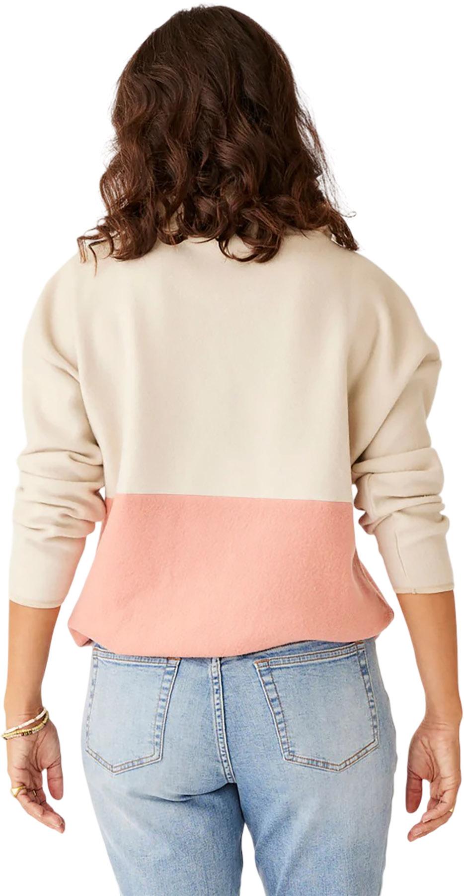 Product gallery image number 2 for product Rowayton Colorblock Cowl Neck Sweatshirt - Women's