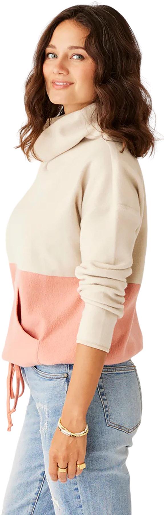 Product gallery image number 3 for product Rowayton Colorblock Cowl Neck Sweatshirt - Women's