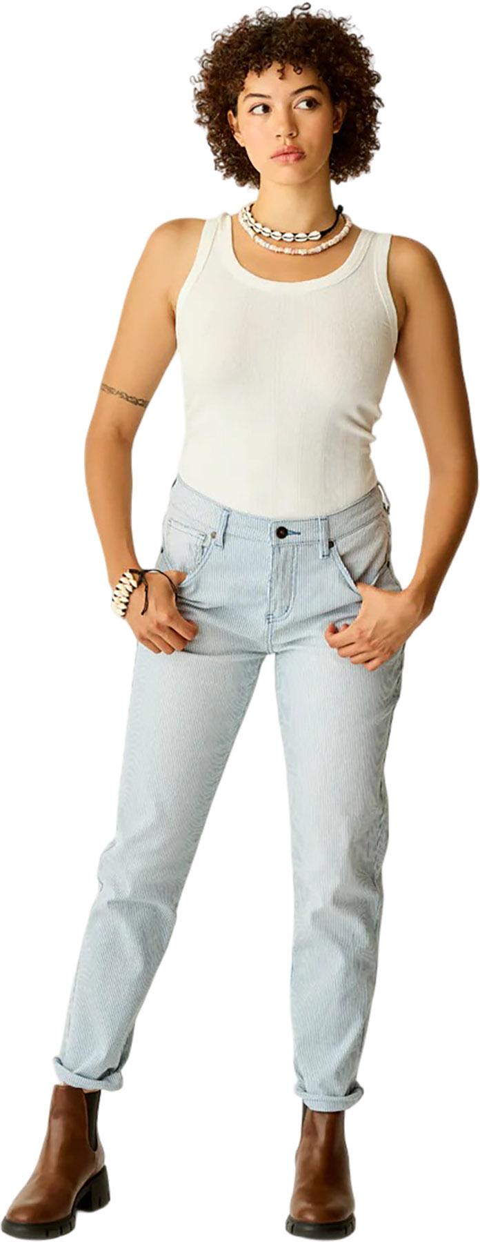 Product gallery image number 2 for product Jean taille haute Carson RR Stripe - Femme