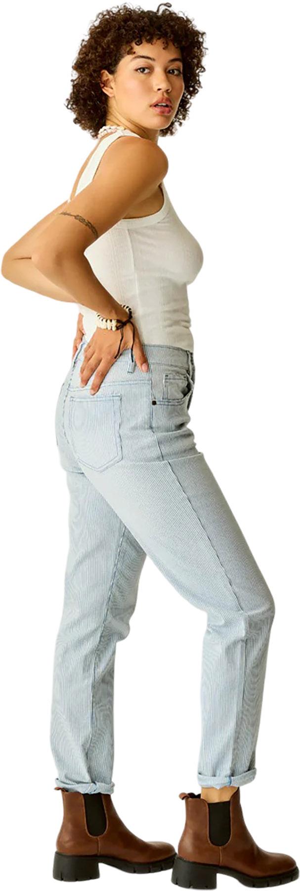 Product gallery image number 4 for product Jean taille haute Carson RR Stripe - Femme