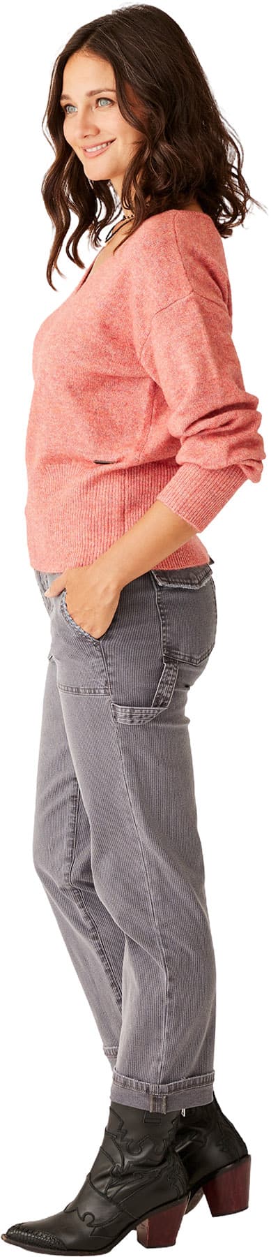 Product gallery image number 3 for product Ruth Reversible Fuzzy Sweater - Women's