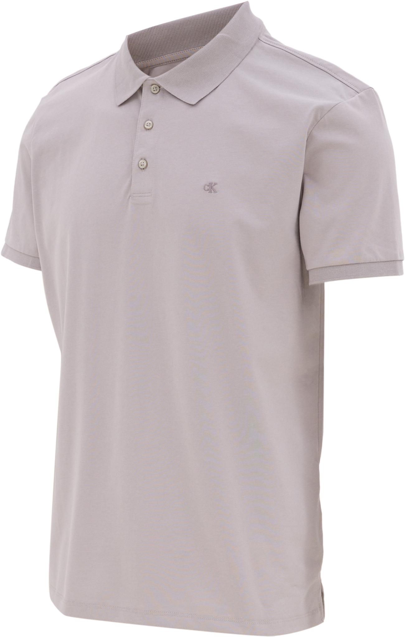 Product gallery image number 3 for product Smooth Cotton Blend Monogram Logo Polo Shirt - Men's