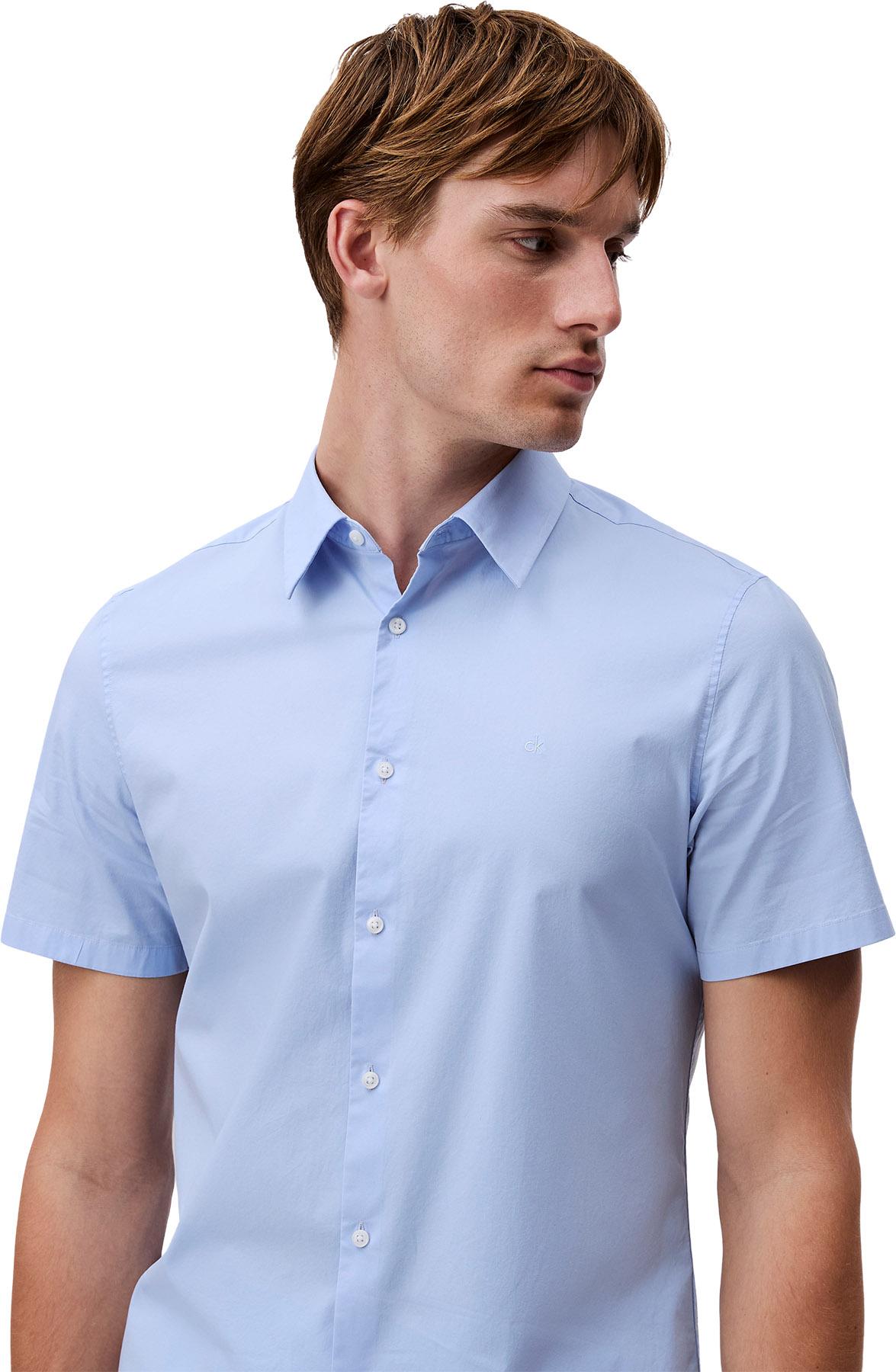 Numéro de l'image de la galerie de produits 4 pour le produit Chemise boutonnée ajustée en coton extensible - Homme