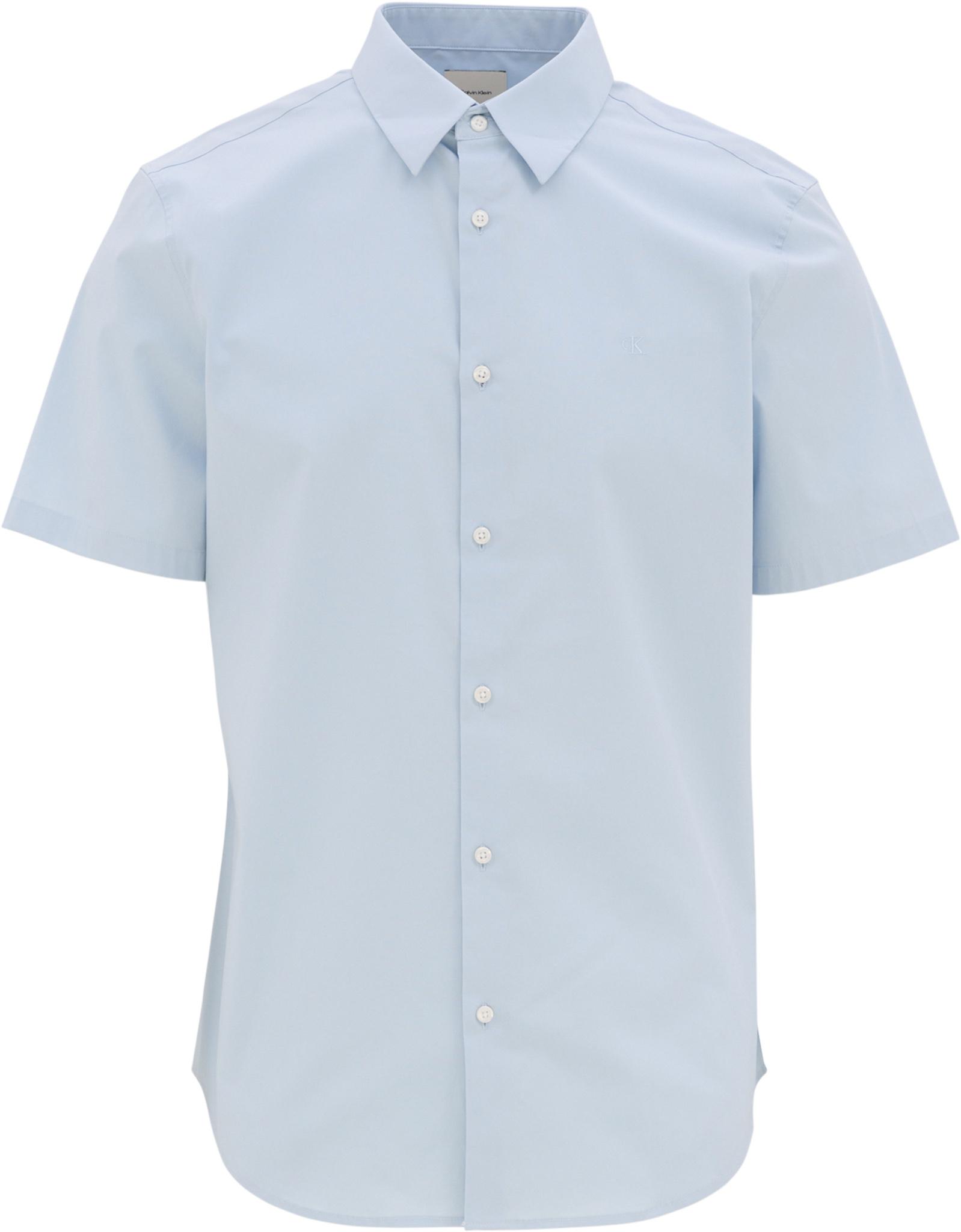 Image de produit pour Chemise boutonnée ajustée en coton extensible - Homme