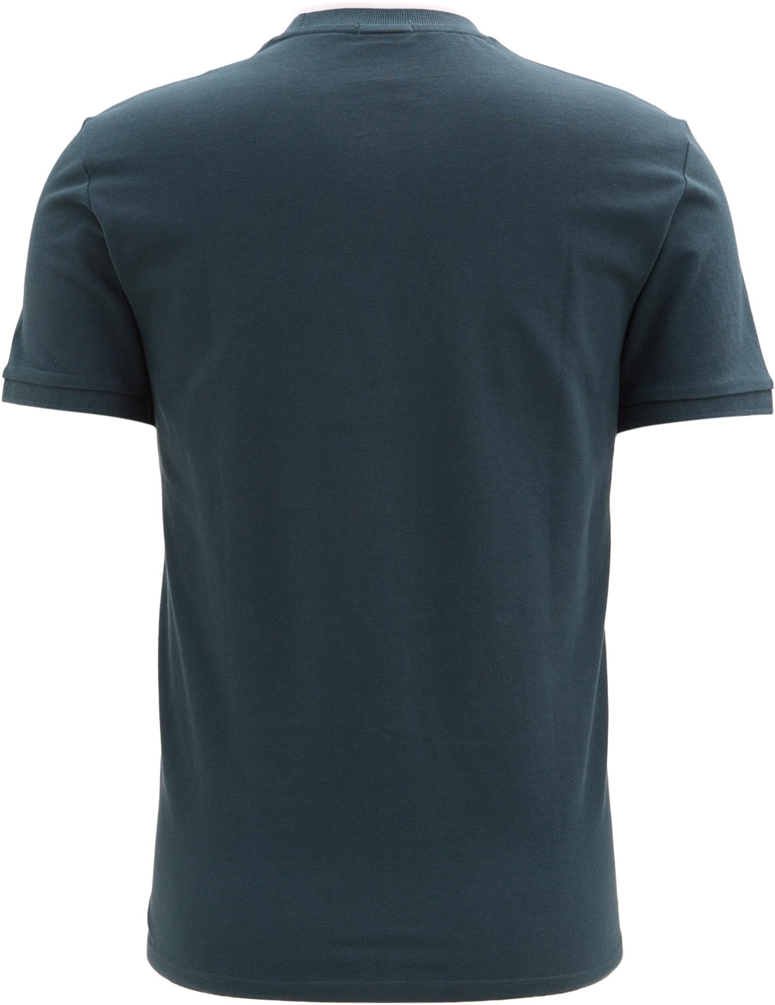 Product gallery image number 2 for product Short Sleeve Tipped Pique Crewneck T-Shirt - Men’s