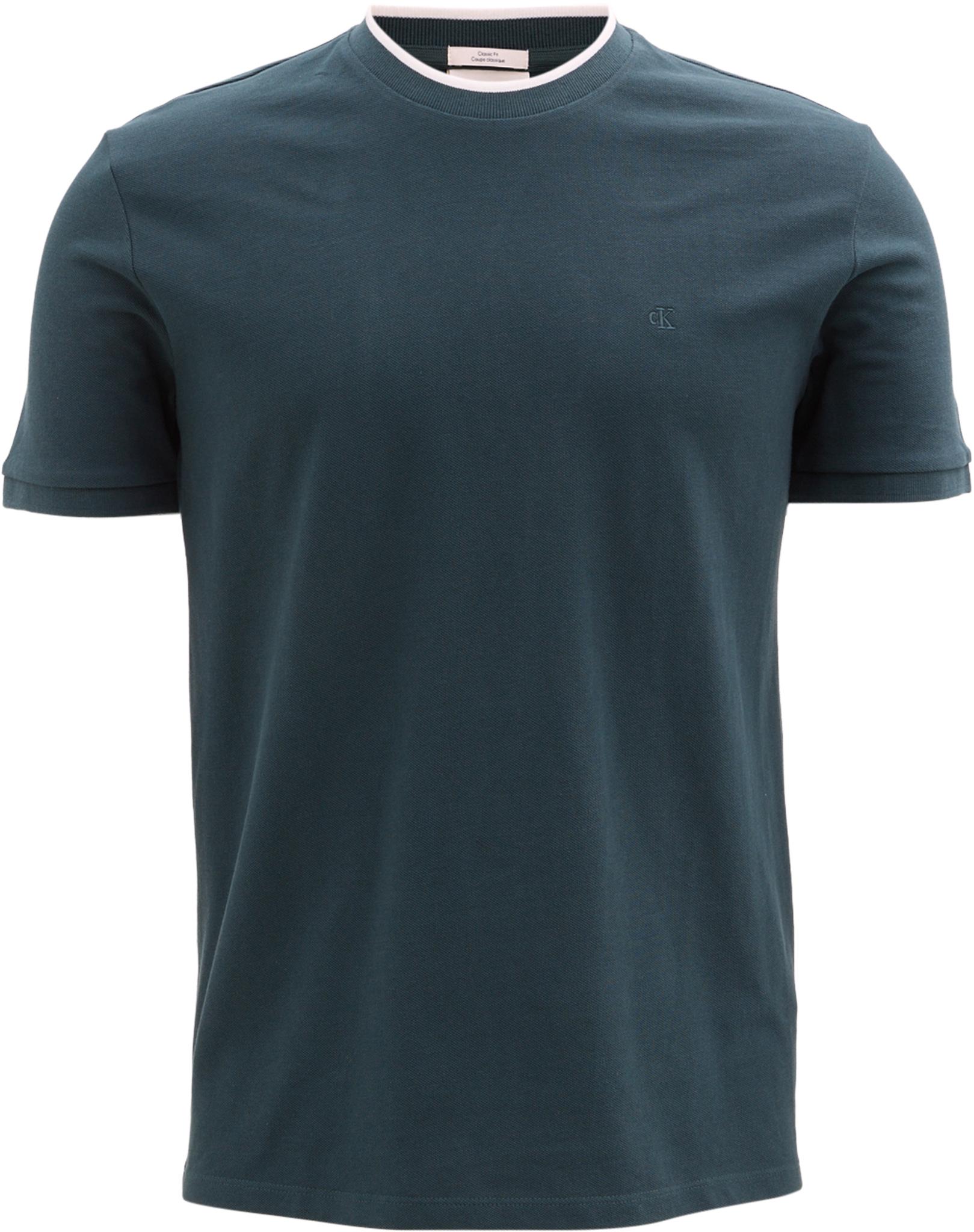 Product image for Short Sleeve Tipped Pique Crewneck T-Shirt - Men’s