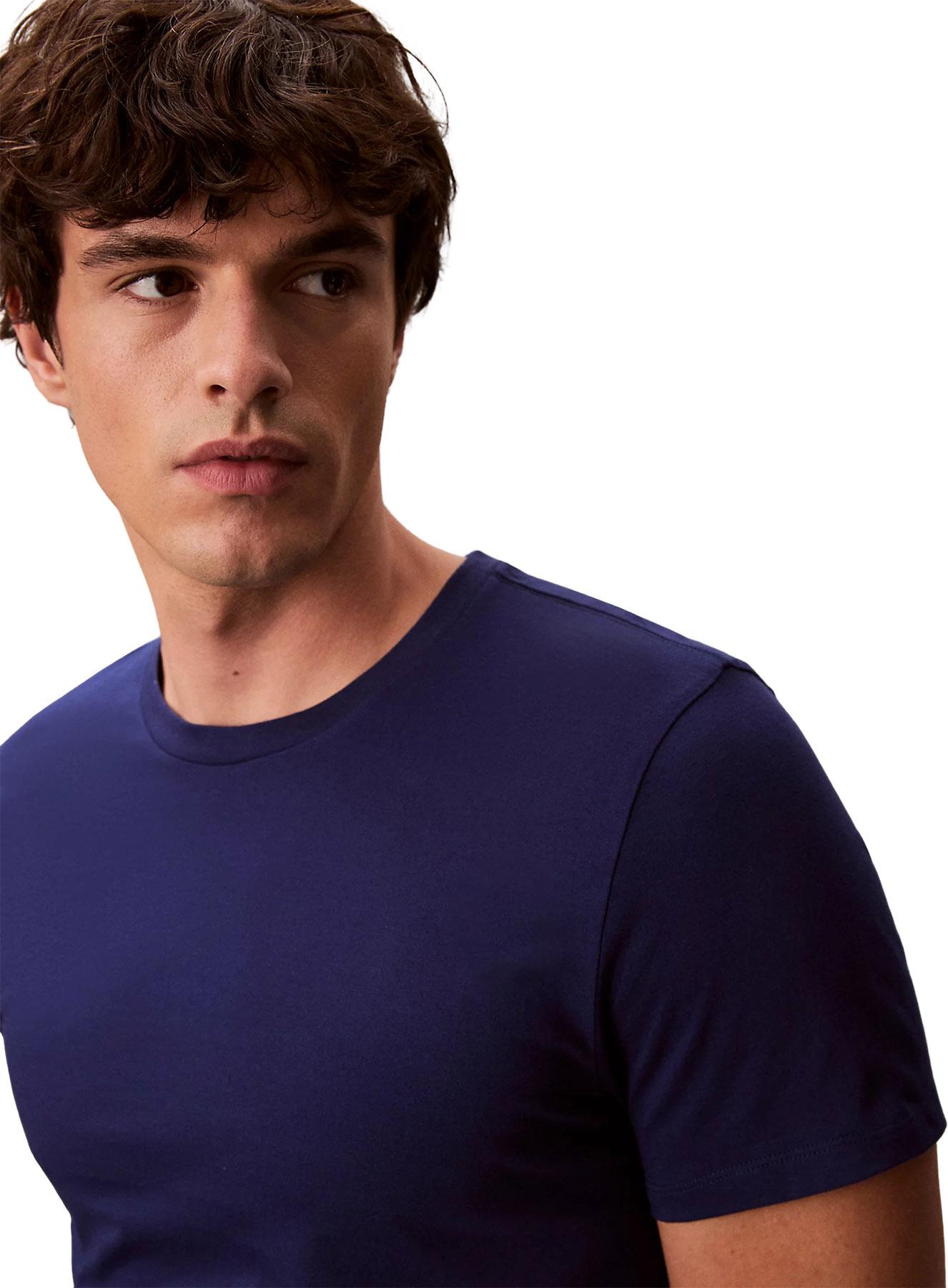 Numéro de l'image de la galerie de produits 4 pour le produit T-shirt à manches courtes et col rond coupe classique en coton paquet de 3 - Homme