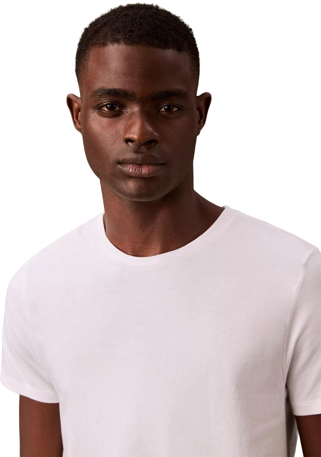 Product gallery image number 2 for product T-shirt à manches courtes et col rond coupe classique en coton paquet de 3 - Homme