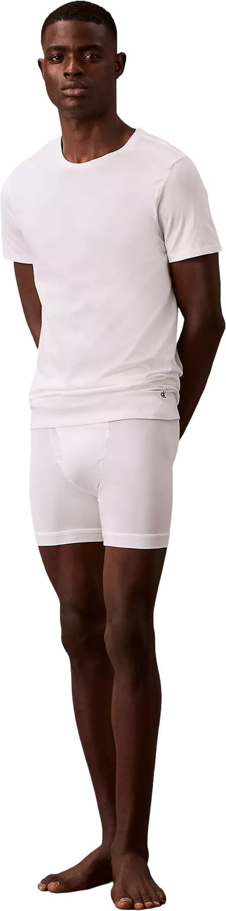 Product gallery image number 3 for product T-shirt à manches courtes et col rond coupe classique en coton paquet de 3 - Homme