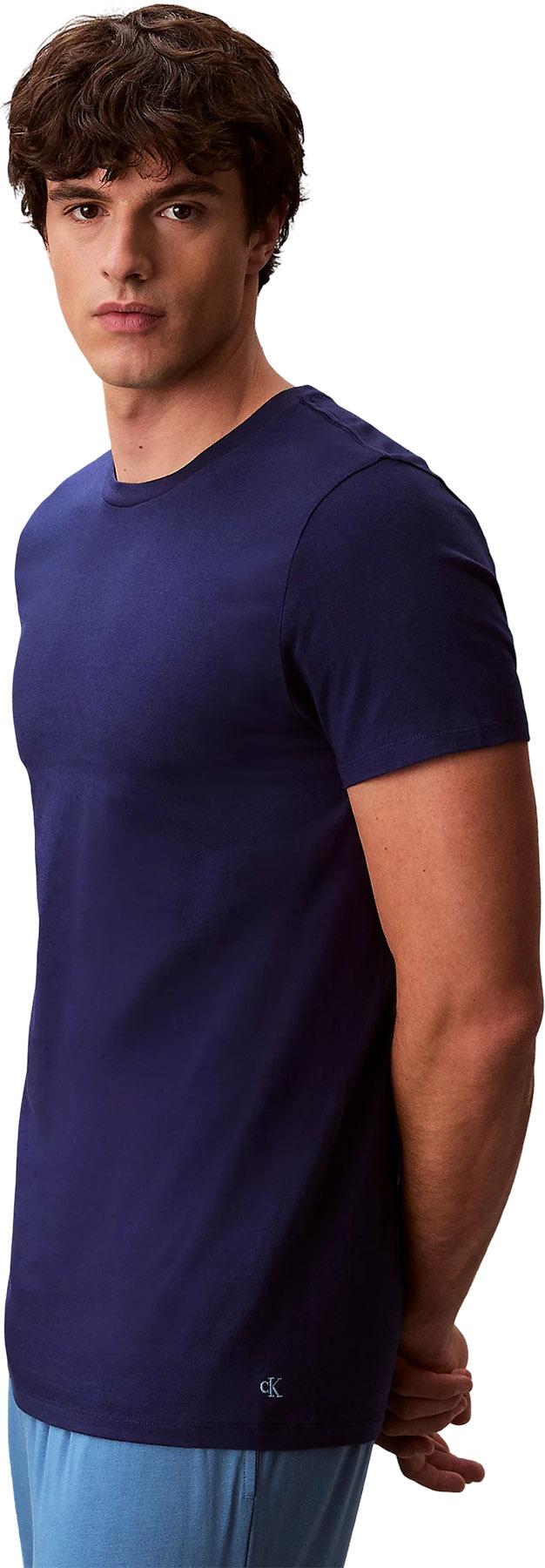 Numéro de l'image de la galerie de produits 5 pour le produit T-shirt à manches courtes et col rond coupe classique en coton paquet de 3 - Homme