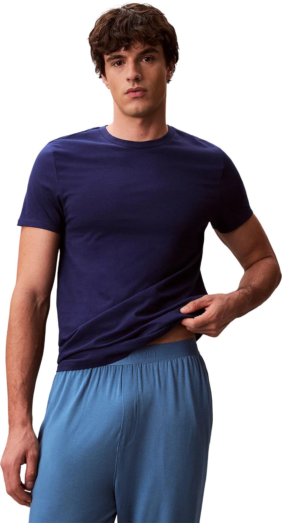 Image de produit pour T-shirt à manches courtes et col rond coupe classique en coton paquet de 3 - Homme