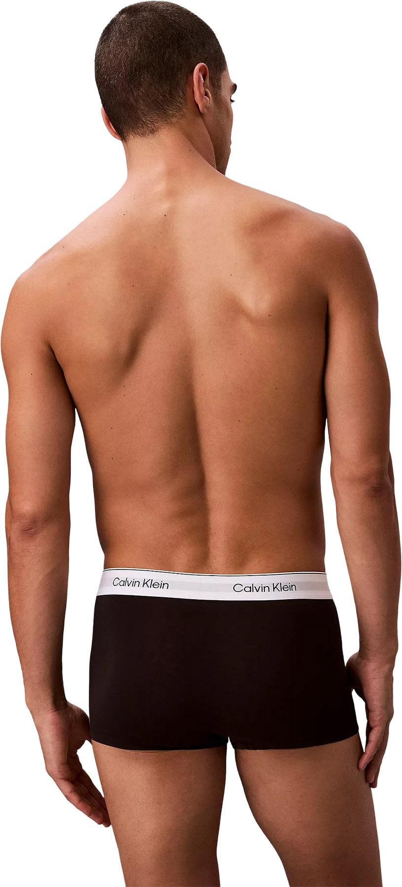 Product gallery image number 3 for product Caleçon à taille basse en coton extensible paquet de 3 Icon - Homme