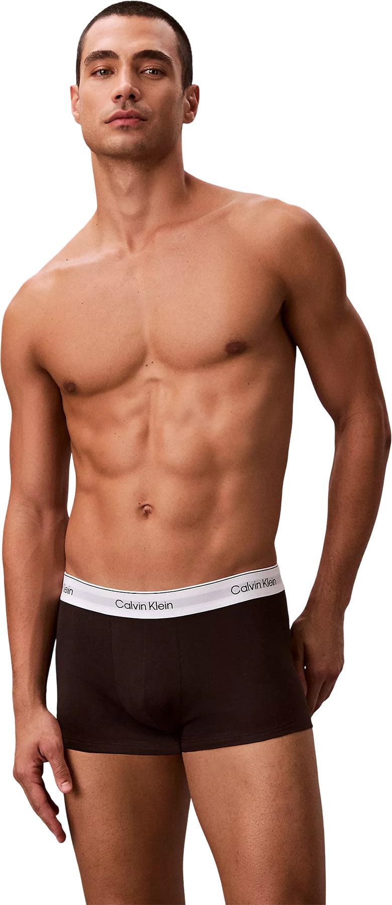 Product gallery image number 2 for product Caleçon à taille basse en coton extensible paquet de 3 Icon - Homme