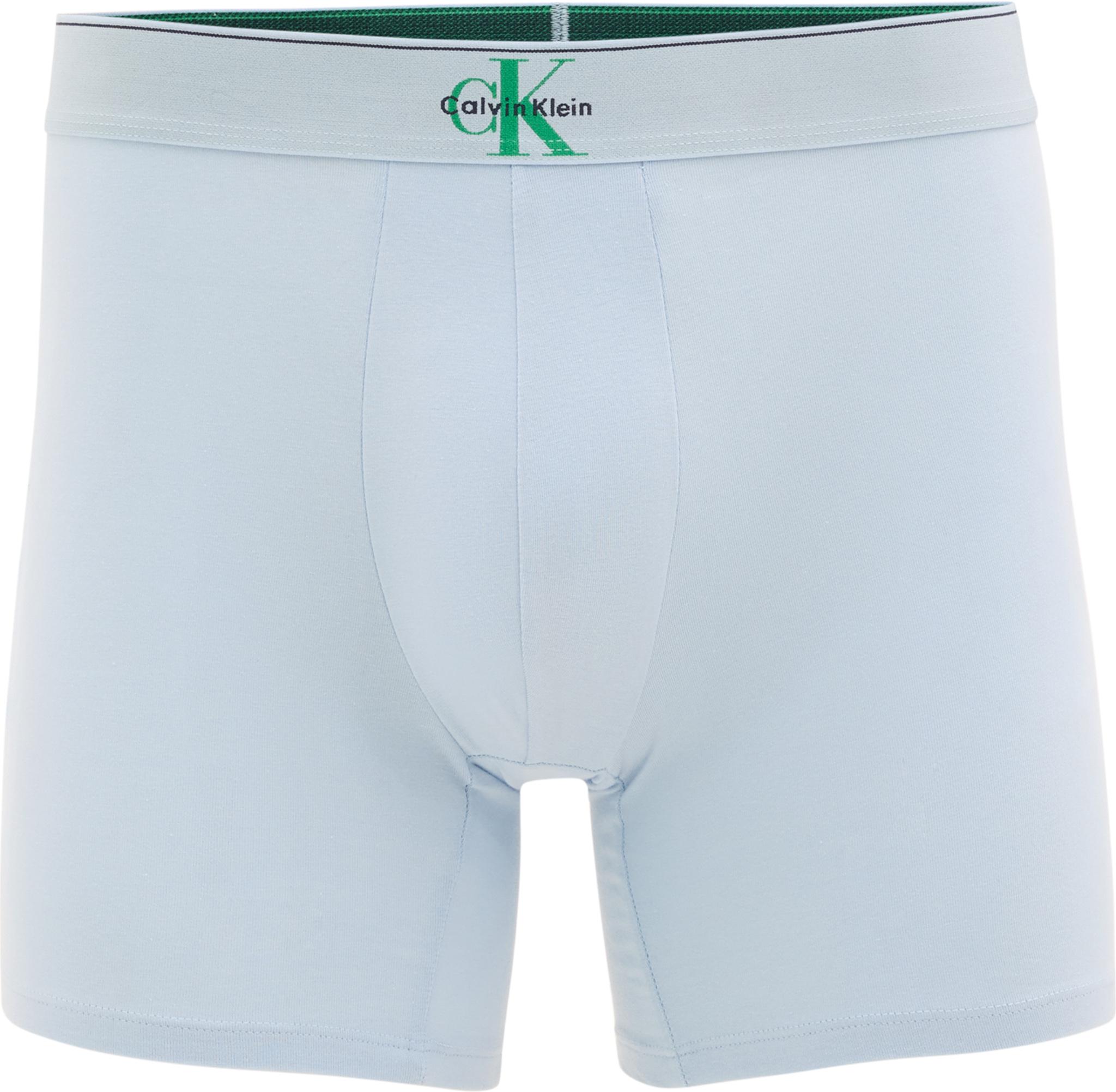 Product gallery image number 4 for product Boxeurs longs en coton extensible à monogramme graphique paquet de 3 - Homme