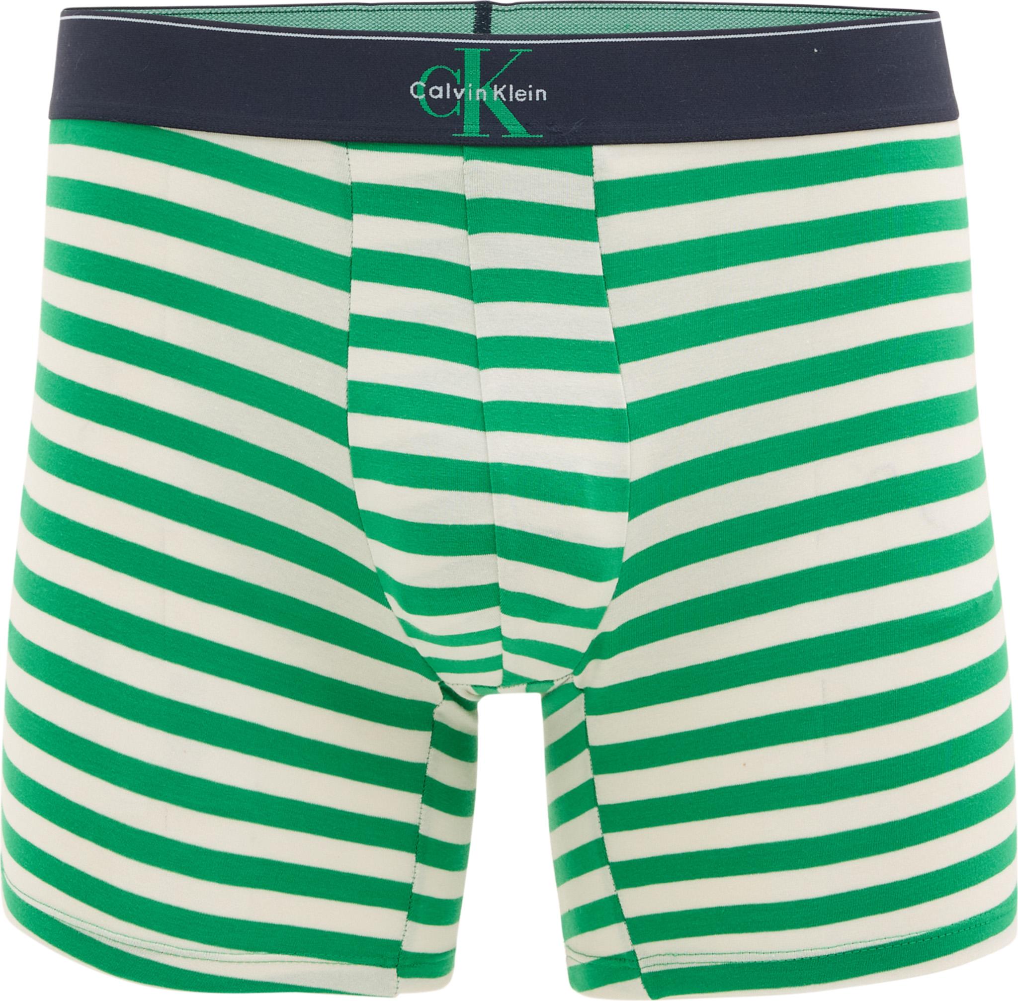 Product gallery image number 3 for product Boxeurs longs en coton extensible à monogramme graphique paquet de 3 - Homme