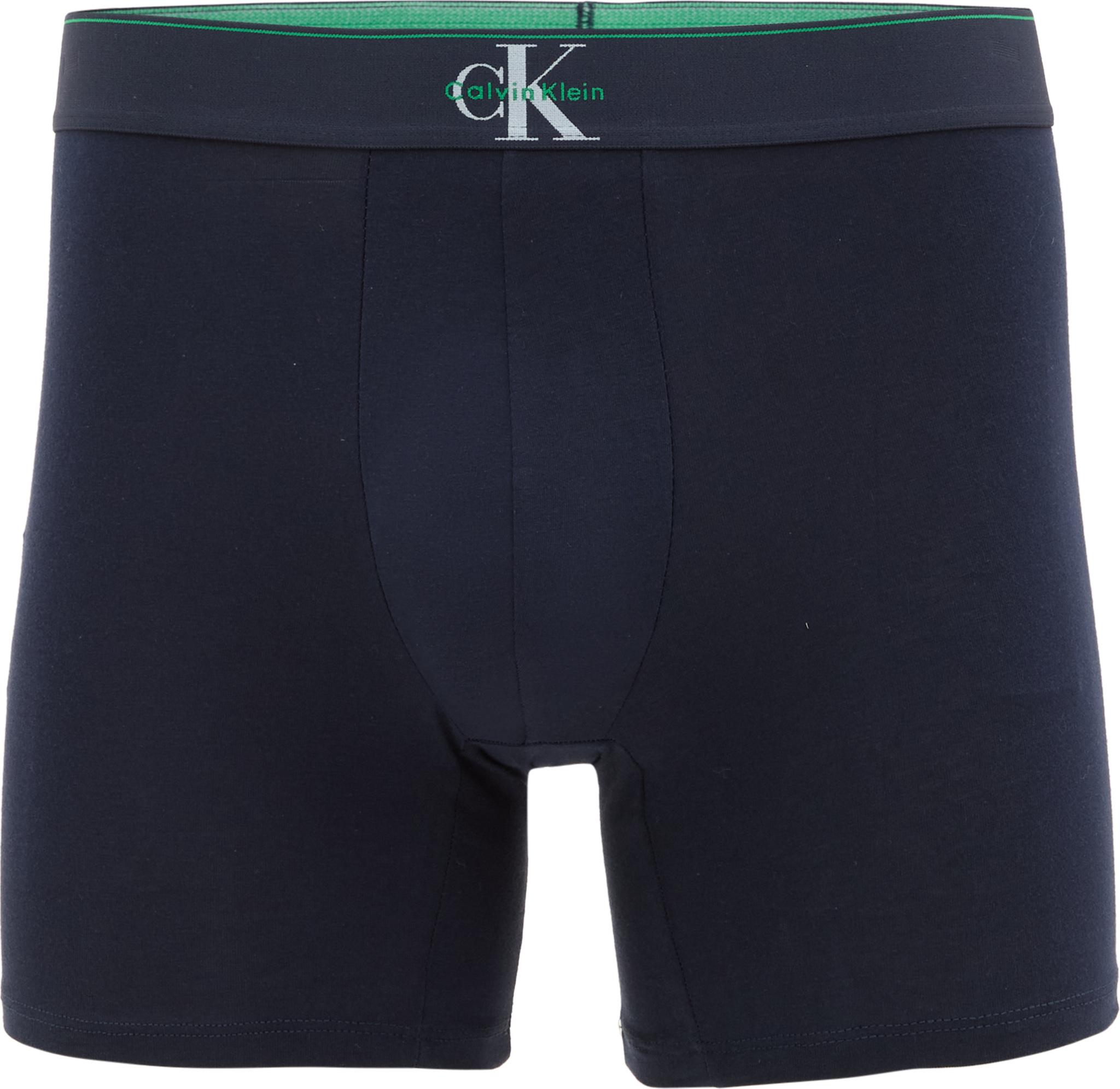 Product gallery image number 8 for product Boxeurs longs en coton extensible à monogramme graphique paquet de 3 - Homme