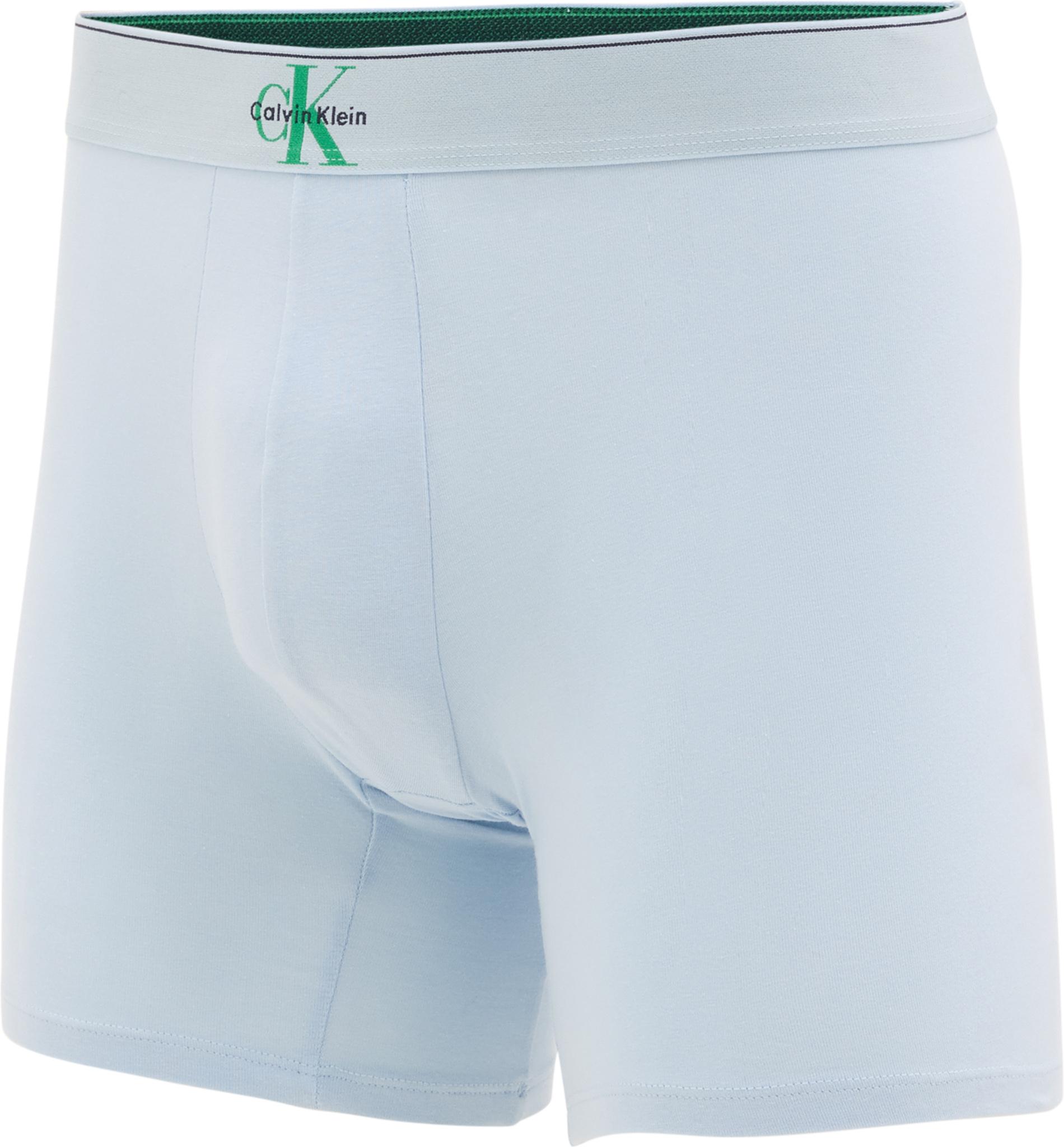 Product gallery image number 6 for product Boxeurs longs en coton extensible à monogramme graphique paquet de 3 - Homme