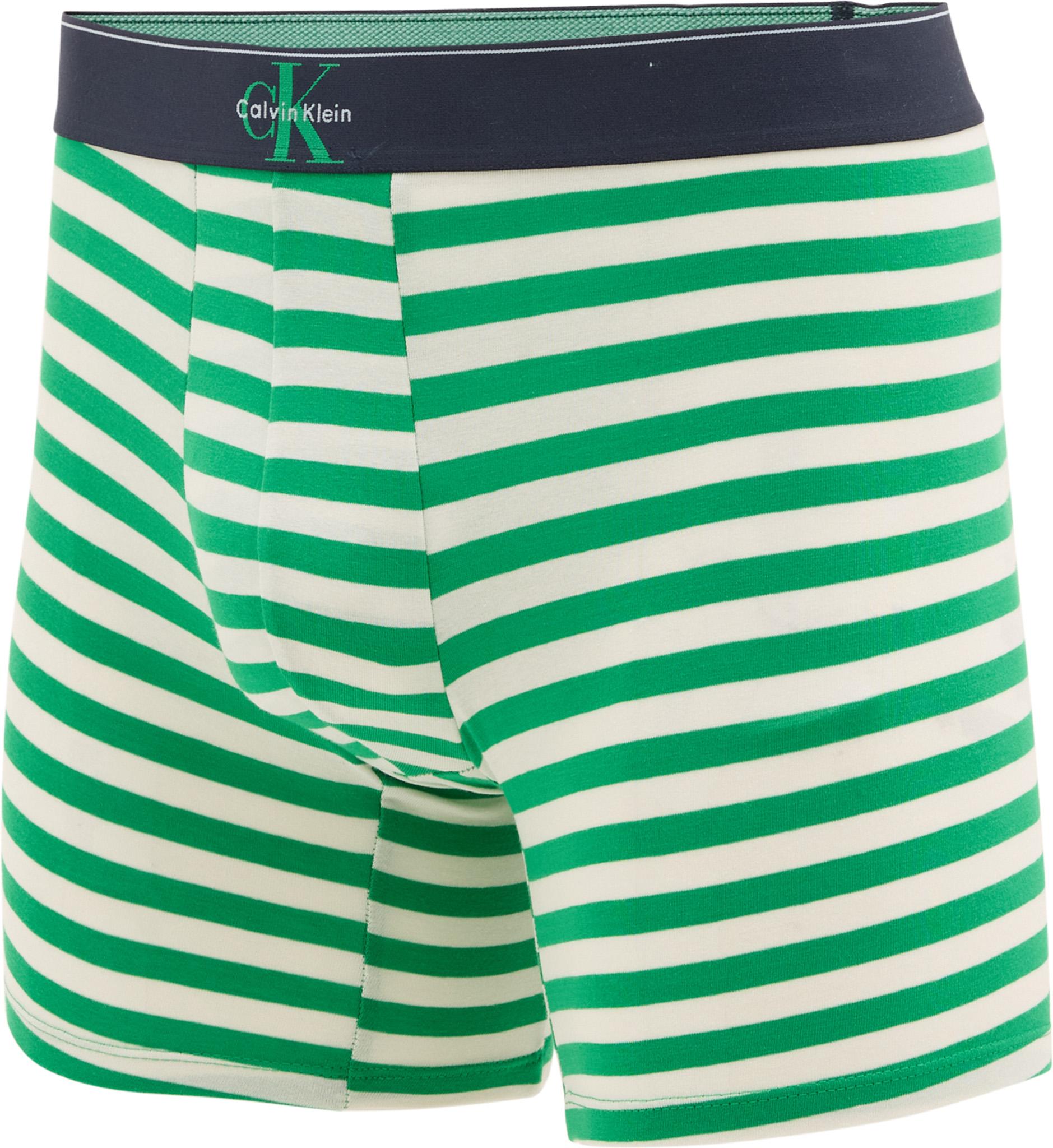 Product gallery image number 9 for product Boxeurs longs en coton extensible à monogramme graphique paquet de 3 - Homme