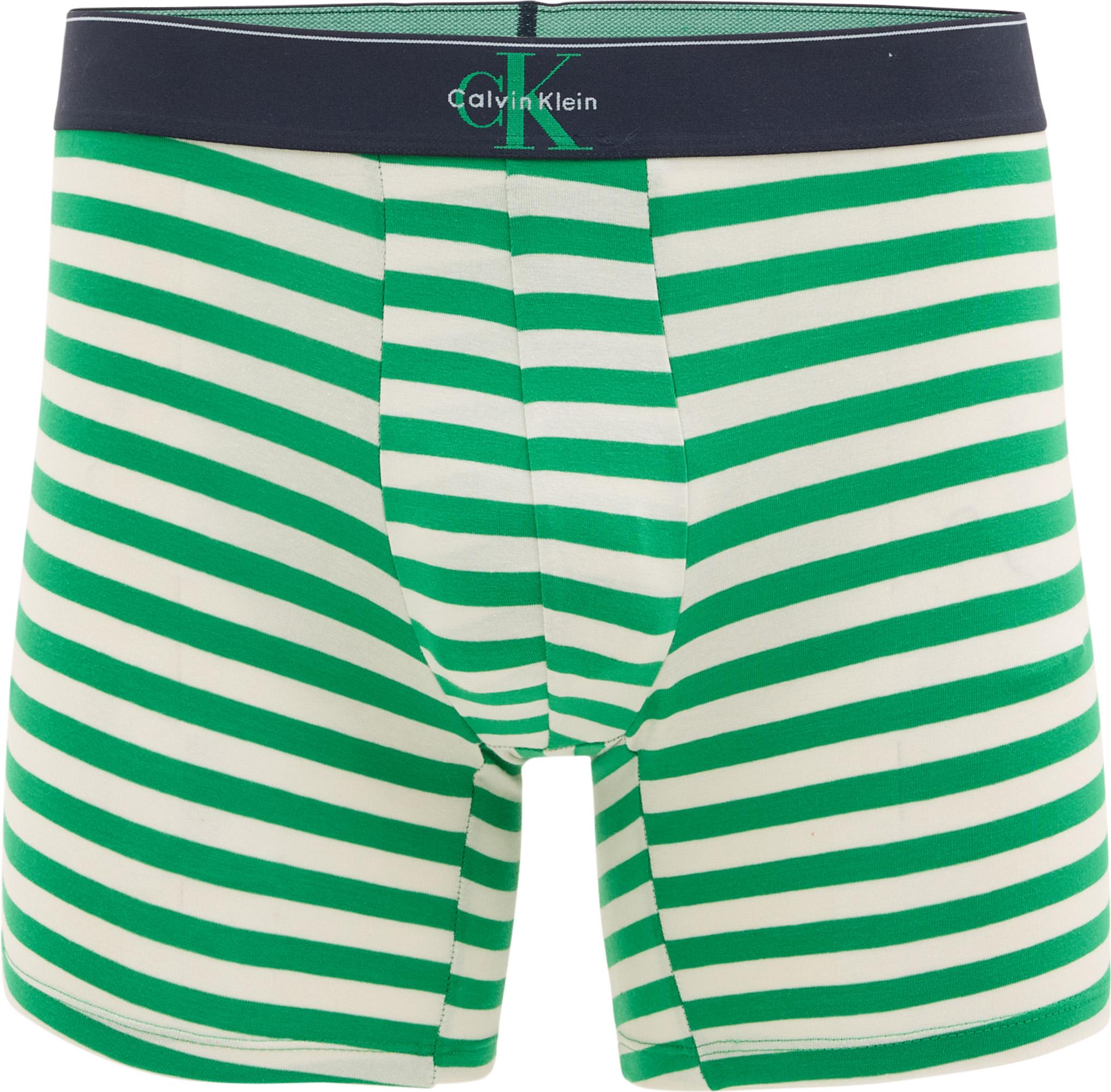Product gallery image number 2 for product Boxeurs longs en coton extensible à monogramme graphique paquet de 3 - Homme