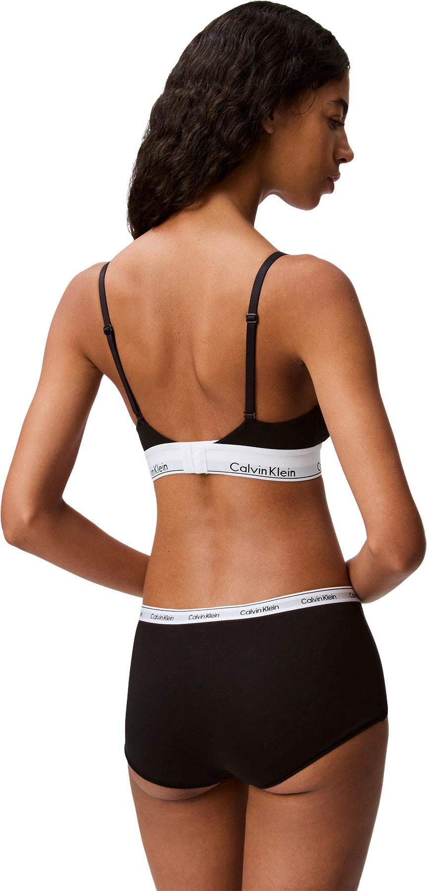 Product gallery image number 6 for product Modern Cotton Lightly Lined Triangle Bralette - Women's