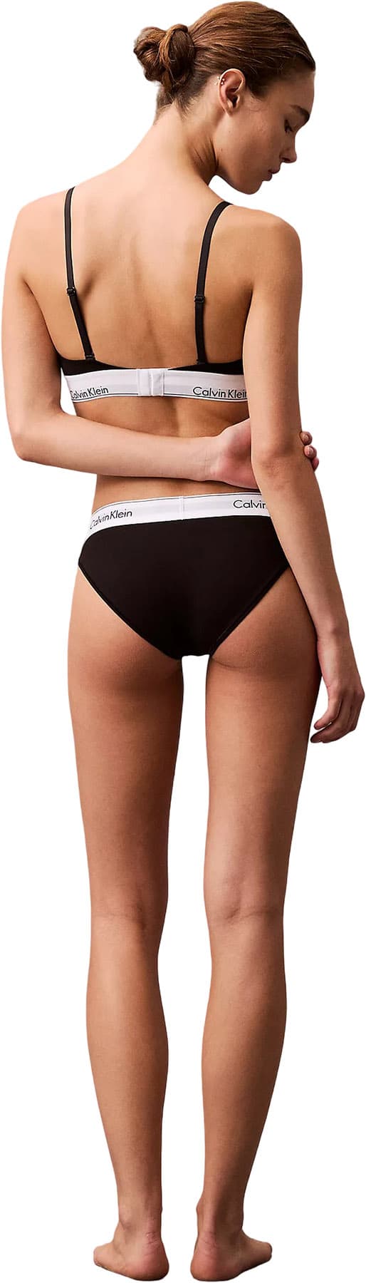 Product gallery image number 3 for product Modern Cotton Lightly Lined Triangle Bralette - Women's